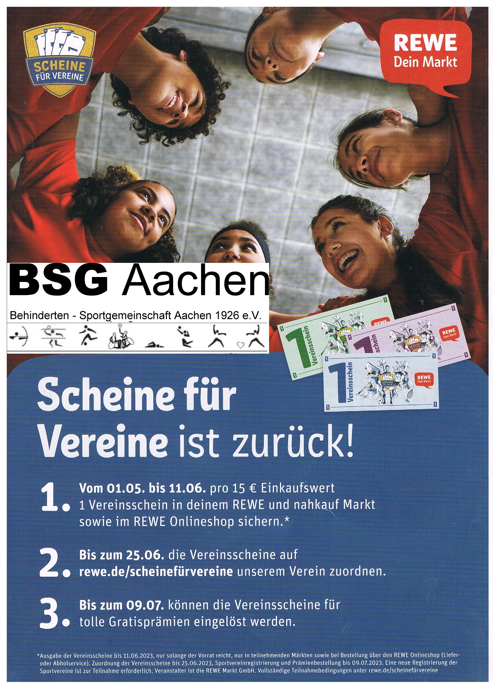 Scheine F R Vereine Ist Zur Ck Bsg Aachen